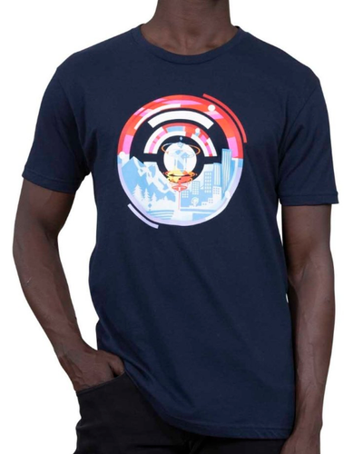 Pokemon GO Fest 2021 Navy Relaxed Fit Crew Neck T-Shirt - Adult  XS  /CH6/120