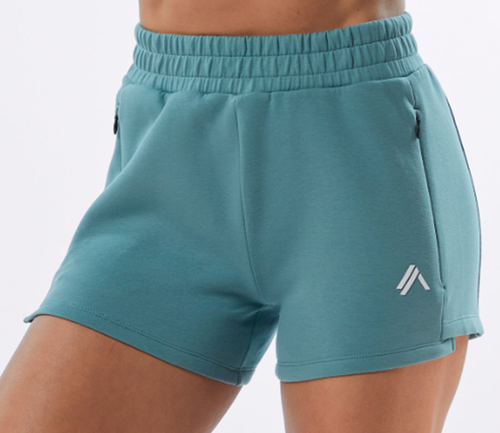 NEW ALPHALETE ELMTS Athletic Short 3.5″ – Teal SIZE - S /RG19/120