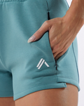 NEW ALPHALETE ELMTS Athletic Short 3.5″ – Teal SIZE - S /RG19/121