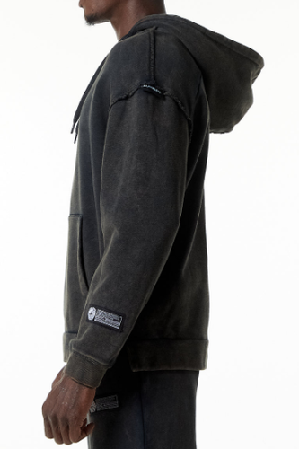 NEW Alphalete  MEN Heavyweight Washed Terry Hoodie ONYX SIZE M /RG23/122