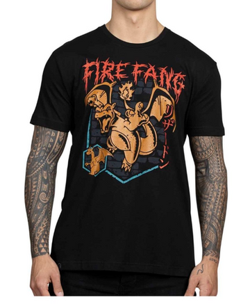 Pokemon Charizard Greatest Hits Black Relaxed Fit Crew Neck T-Shirt  M  /CH13/120