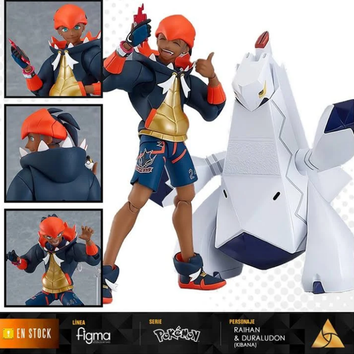 NEW  figma Raihan Action Figure with Duraludon & Rotom Phone  SP-137 /CH351