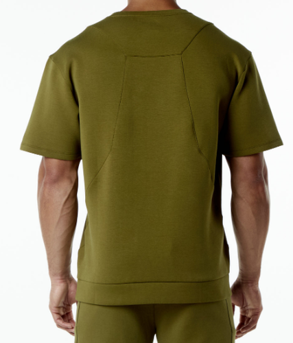 NEW ELMTS  Half Sleeve Pullover – Moss M /RG35/120