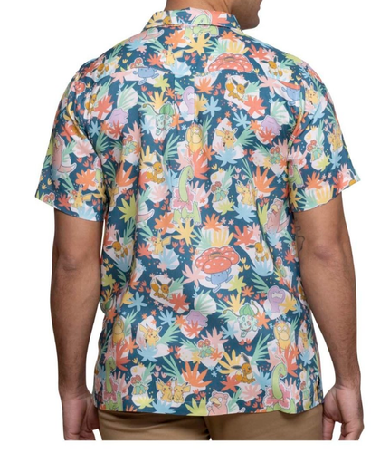 NEW Pokémon Tropical Blossoming Friendships Tropical Shirt - Adult  S /CH28/120