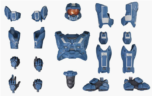 Halo MJOLNIR MARK VI ARMOR SET FOR MASTER CHIEF Kotobukiya /CH8/121