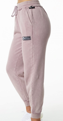 NEW Alphalete Women Heavyweight Washed Terry Jogger Rose Quartz SIZE L/RG31/121