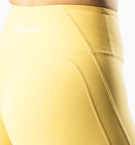 Alphalete Pulse Surge Leggings in color CITRUS Womens size XS /RG7/122