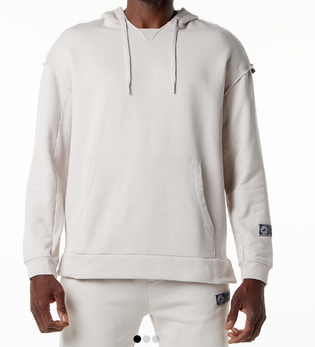 NEW Alphalete  MEN Heavyweight Washed Terry Hoodie Moonstone  SIZE S /RG19/120