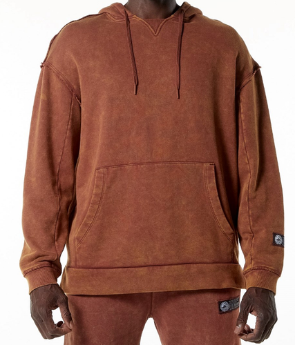 NEW Alphalete  MEN Heavyweight Washed Terry Hoodie BLOODSTONE SIZE M /RG35/120