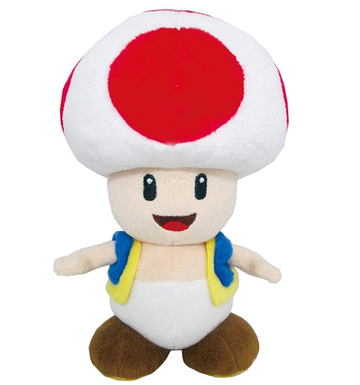 NEW Little Buddy Super Mario All Star Collection  Toad Stuffed Plush DA13/120