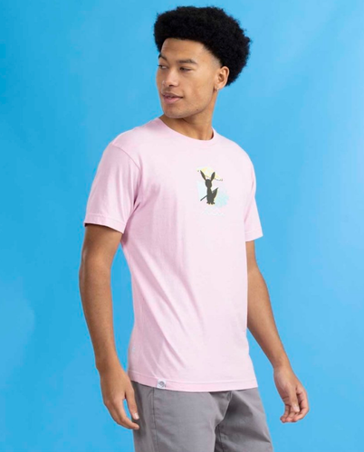 Espeon & Umbreon Summer Fun Light Pink Relaxed Fit Crew Neck T-Shir  L  /CH16/122