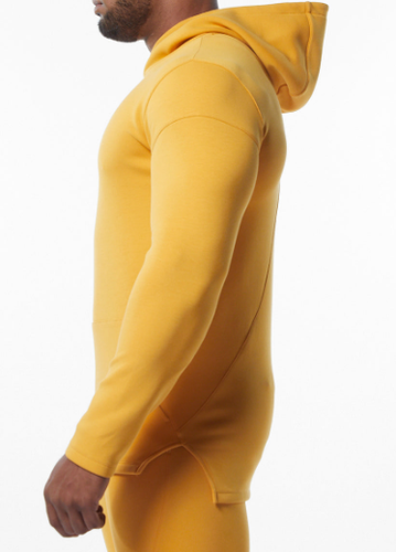 NEW Alphalete MEN'S ELMTS Fitted Hoodie – YELLOW -XS /RG23/122