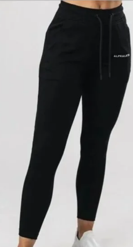 NEW ALPHALETE Women's Essential Core Jogger BLACK size  XXXL  /RG19/121