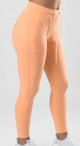 NEW ALPHALETE Women's Essential Core Jogger ORANGE FROST size M /CH44/123