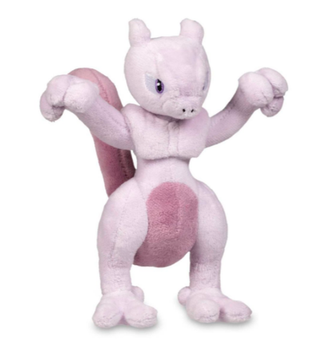 NEW POKEMON CENTER Mewtwo Posable Poké Plush - 7 ¼ In.  /CH3/122