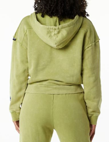 NEW Alphalete Women's Heavyweight Washed Terry Hoodie JADE GREEN SIZE S /RG23/120