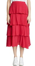 BNWT CLUB MONACO Radlee Skirt In Rojo FUCHSIA SIZE - 2 /N5/121
