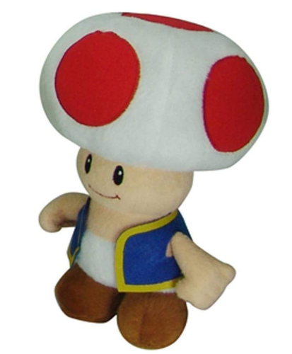 NEW Little Buddy Super Mario All Star Collection  Toad Stuffed Plush DA13/122