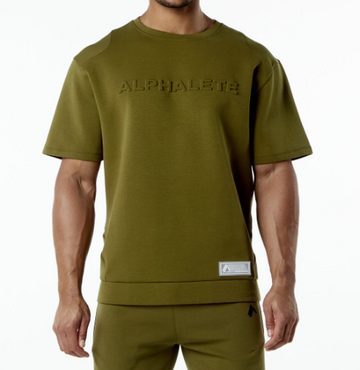 NEW ELMTS  Half Sleeve Pullover – Moss M /RG35/120