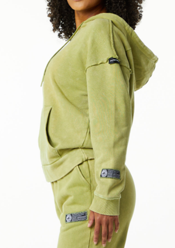NEW Alphalete Women's Heavyweight Washed Terry Hoodie JADE GREEN SIZE S /RG23/122