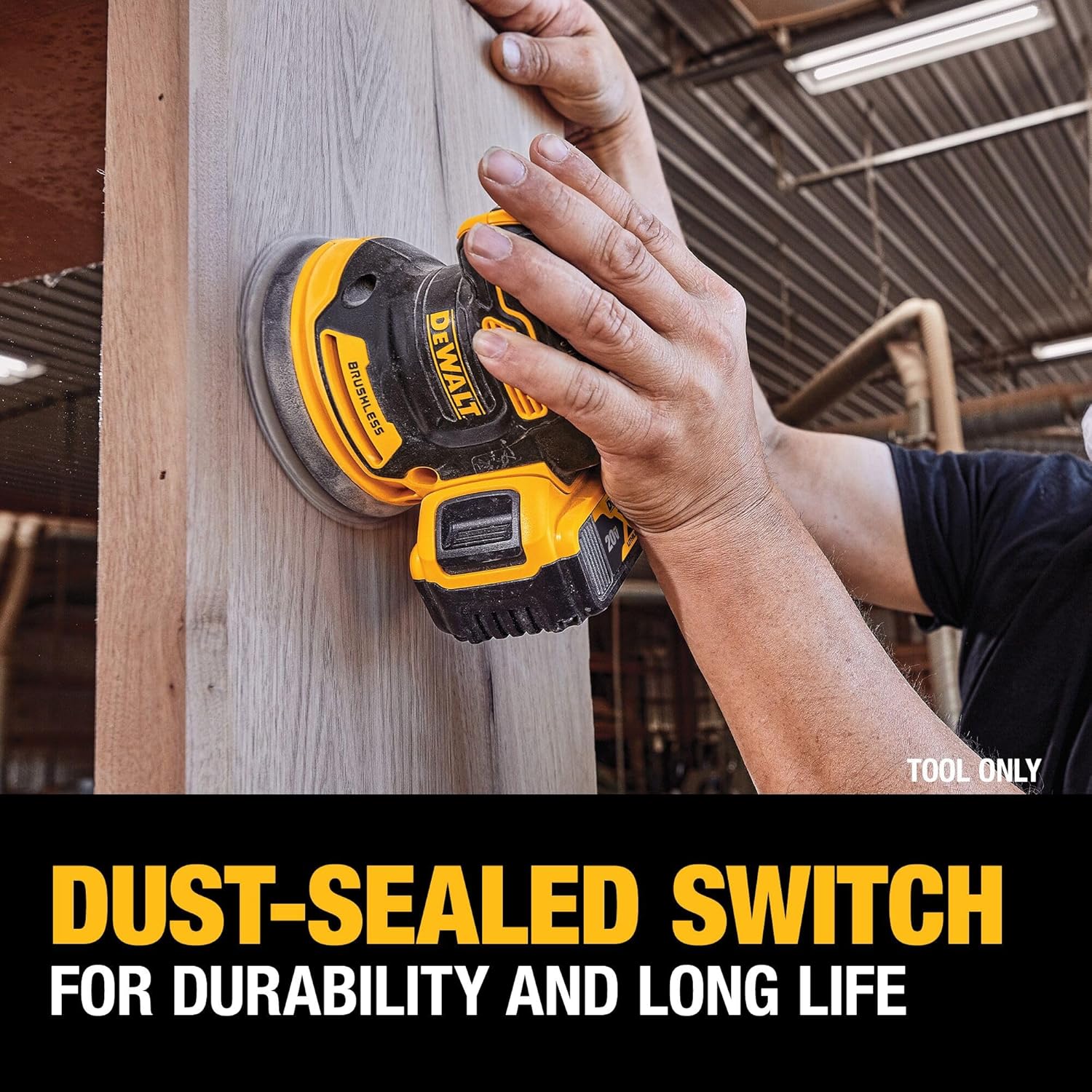 New DEWALT 20V MAX Orbital Sander, Tool Only (DCW210B)