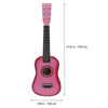 OPEN BOX  23 Inch Folk Acoustic Guitar Beginner Music Instrument 6-String Guitar Kids Toy (Pink)