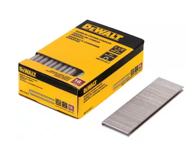 DEWALT 18-Gauge Crown Staples 1/4 in. x 1-1/2 in. (2500 Pieces) Model # DNS18150-2