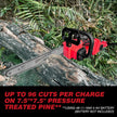 EXCELLENT CONDITION  LOASCOTY 2-in-1 Cordless 10-Inch Pole Saw /Chainsaw for Milwaukee 18V Battery, TOOLS ONLY