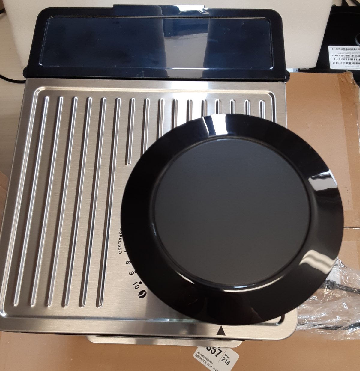 LIKE NEW/ DEMO AIRMSEN Espresso Machines BCM2316 with Burr Grinder, Stainless Steel Coffee Maker