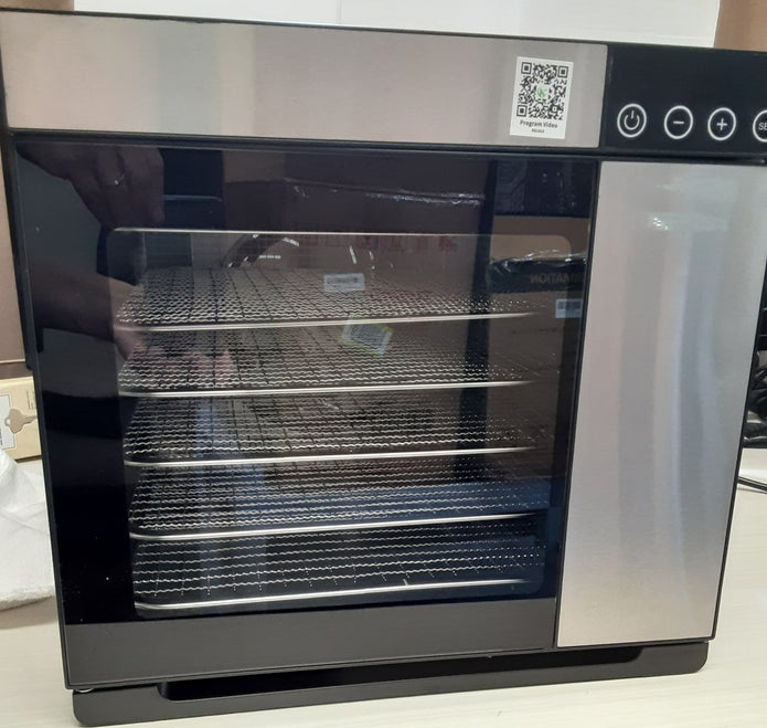 Used Konfintos 700W Food Dehydrator Machine KS1013  6 XL Stainless Steel Trays (13