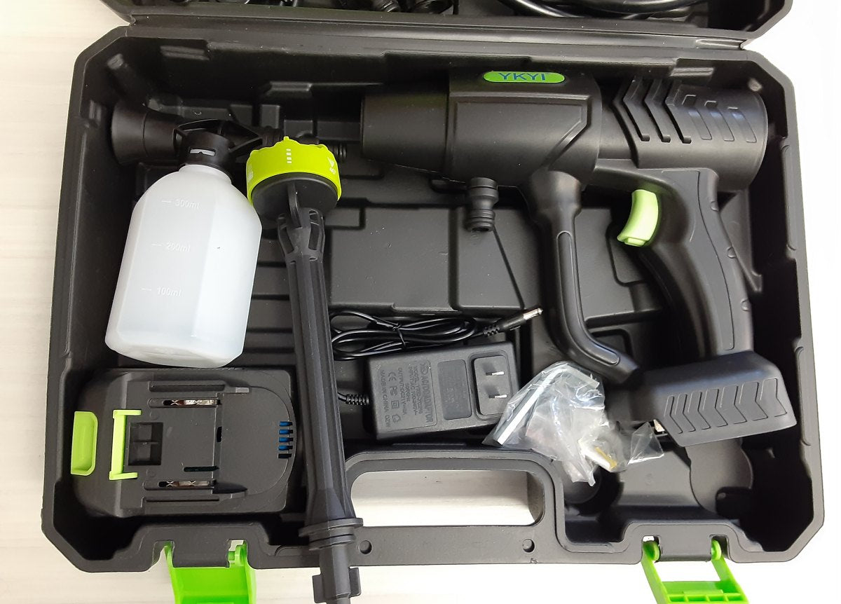 USED YKYI Cordless Pressure Washer Battery Powered, 30 Speed Level, 1200 PSI Portable Power Washer