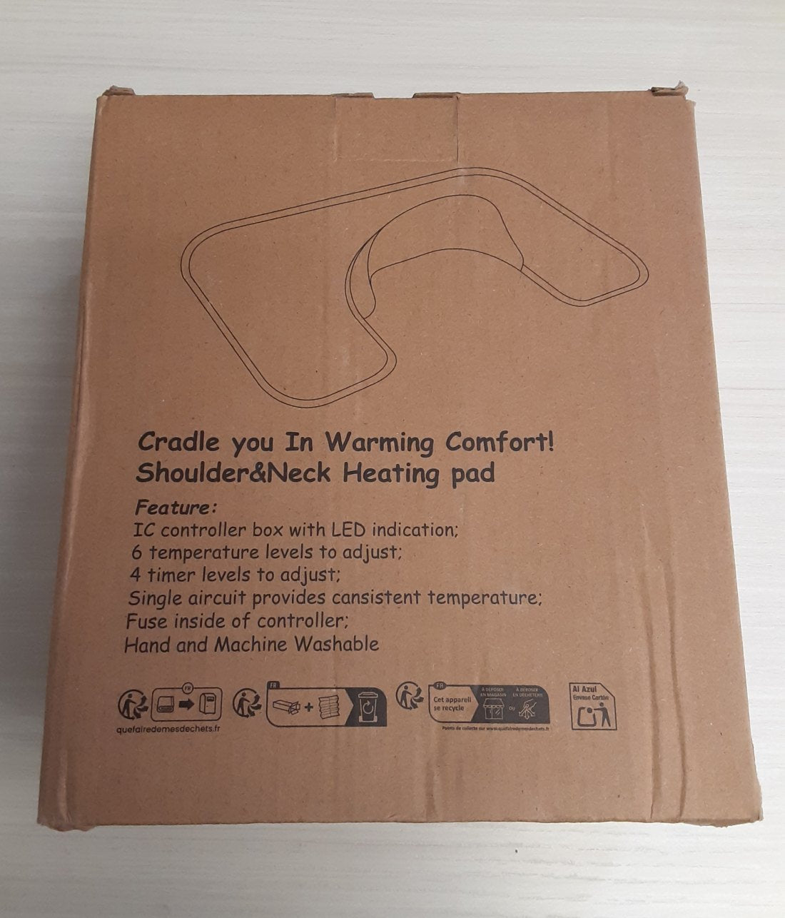 NEW Cradle you In Warming Comfort Shoulder Electric Heating Pad with Heat Settings