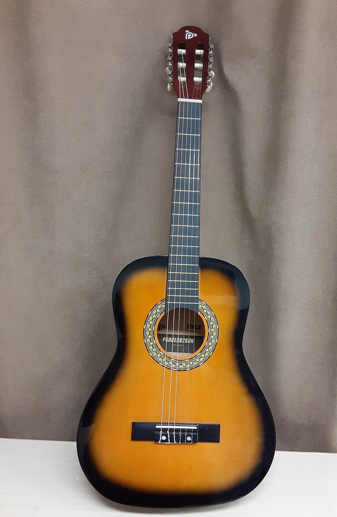 USED/LIKE NEW Pyle Beginner 36” Classical Acoustic Guitar - 3/4 Compact Size 6 String Linden Wood Guitar w/Gig Bag