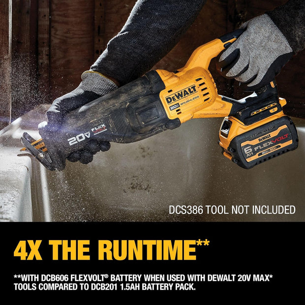DEWALT DCB606-2 20/60V Max Flexvolt 6.0 Ah Battery Dual Pack