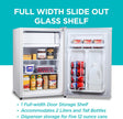 Black+Decker Compact Refrigerator Energy Star Single Door Mini Fridge with Freezer, 2.5 Cubic Ft.