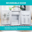 Black+Decker Compact Refrigerator Energy Star Single Door Mini Fridge with Freezer, 2.5 Cubic Ft.