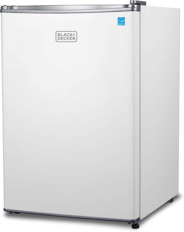 Black+Decker Compact Refrigerator Energy Star Single Door Mini Fridge with Freezer, 2.5 Cubic Ft.