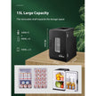 DEMO /UNUSED NORTHCLAN Mini Fridge, 15L Refrigerator Portable Cooler Warmer,Black