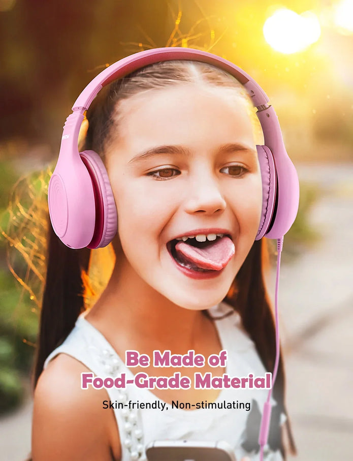 NEW Mpow CH6S Kids Headphones with Microphone Over Ear, BH297B