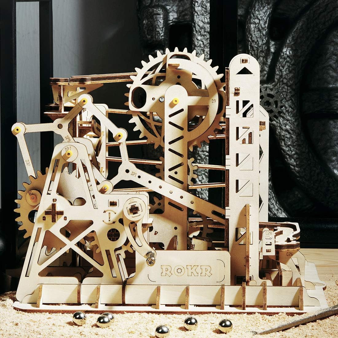 ROKR 3D Marble Run Assembly Wooden Puzzle Model Kit (LG503)
