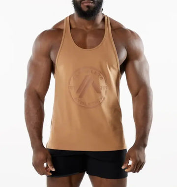 New Alphalete Men's Dynast Stringer -Rust ,size XS