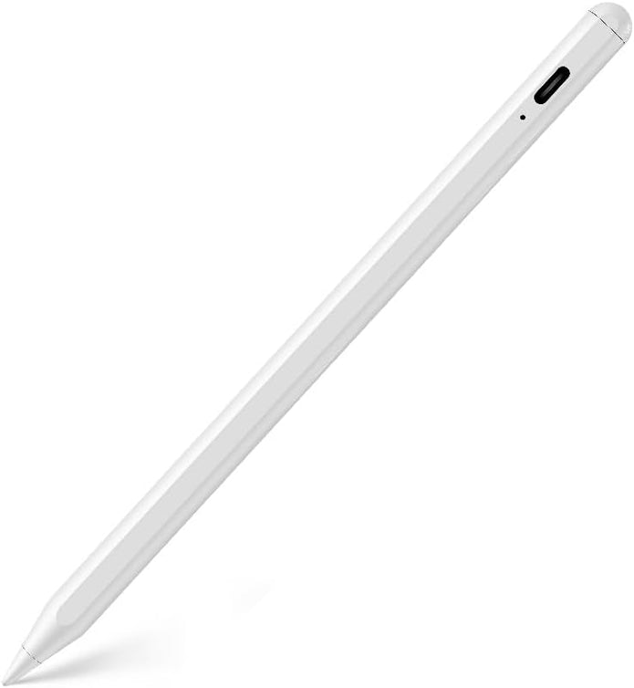 Adonit ADZ010WH Magnetical Attachment & Easy-to-Read Battery Status Pencil for Writing/Drawing Stylus Compatible with Most iOS & Android Devices
