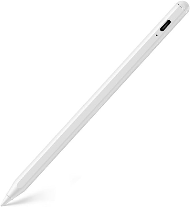 Adonit ADZ010WH Magnetical Attachment & Easy-to-Read Battery Status Pencil for Writing/Drawing Stylus Compatible with Most iOS & Android Devices