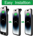 Battery Case for iPhone 14 Pro Max Rechargeable Portable Charging 6.7 inch