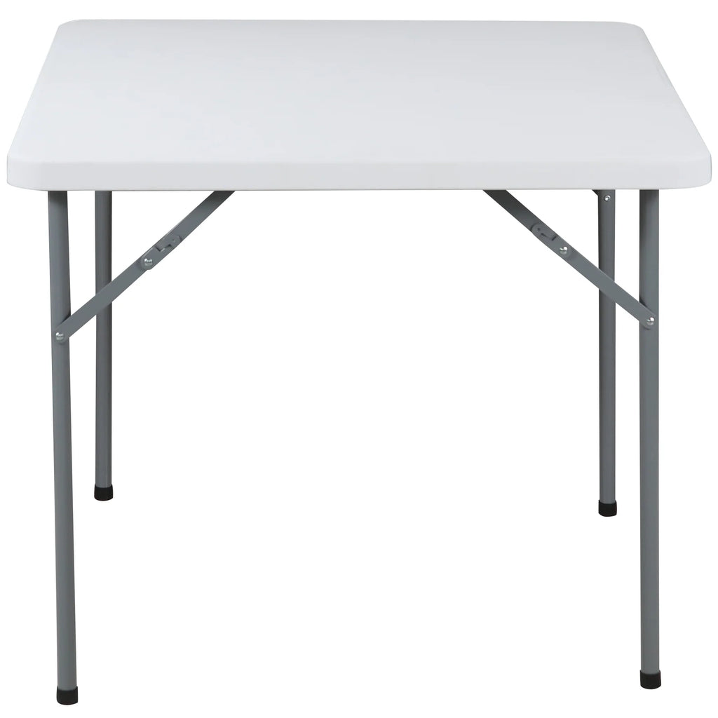 Iceberg IndestrucTable Classic Folding Table, Square, Platinum Granite, 34" L x 34" W x 29" H