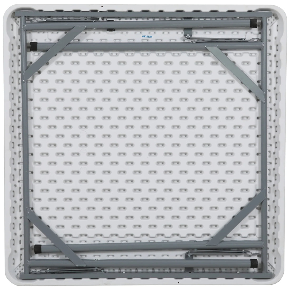 Iceberg IndestrucTable Classic Folding Table, Square, Platinum Granite, 34" L x 34" W x 29" H