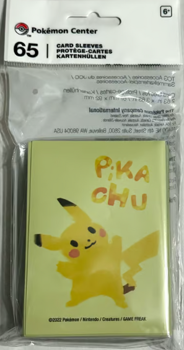 Pokémon Center Pokémon TCG: Pikachu Card Sleeves (65 Sleeves)