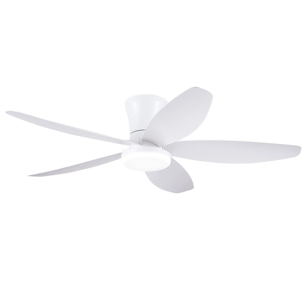 NEW/OPEN BOX 42 '' Low Profile Flush Mount  5-Blade, 6 Speeds Ceiling Fan with Lights/White