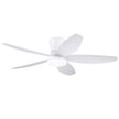 NEW/OPEN BOX 42 '' Low Profile Flush Mount  5-Blade, 6 Speeds Ceiling Fan with Lights/White