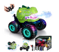 Monster Truck Dinosaur Toys - Remote Control Monster Truck with Spray  Light
